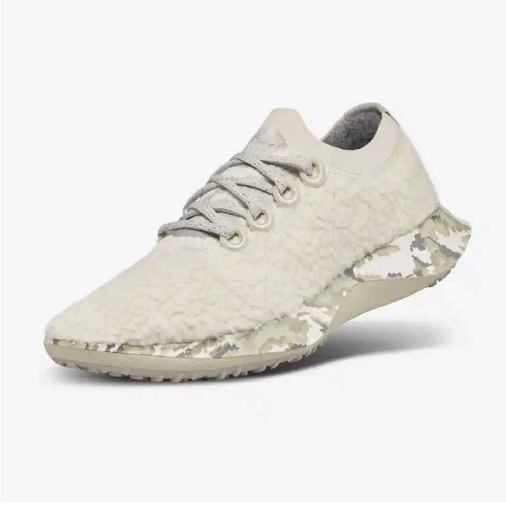 Allbirds Men's Wool Dasher Fluffs Natural White Pixel Sole Running Shoes Size 11
